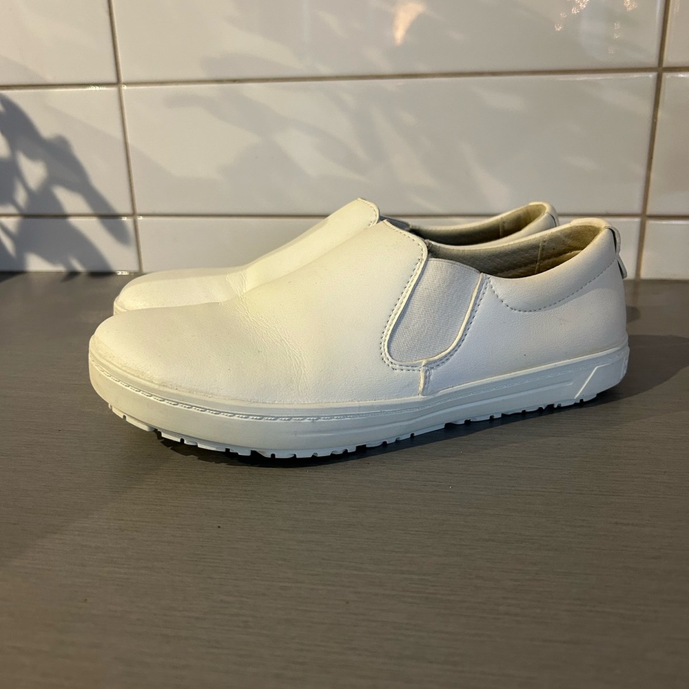 Birkenstock Women's Slip-On Flats in White - Picture 2 of 6